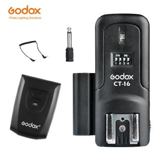 Godox Transmissor De Disparo De Flash De Rádio De 16 Canais Sem Fio + Receptor 2x Para Canon Nikon Pentax
