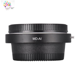 Lens Mount Adapter Ring for Minolta MD Lens Adapter for Nikon AI F Lens Mount Adapter with Glass Lens
