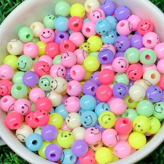 Miçanga Smile Candy Colors 8mm Artesanato Infantil
