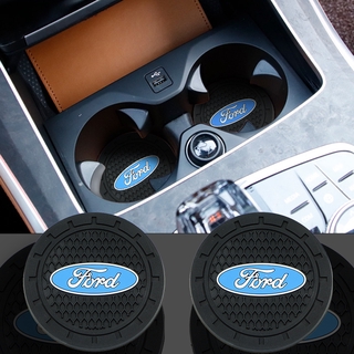 2 pcs Pvc Anti-slip Coaster Car Decoration Anti-slip Coaster For Ford Focus 2 3 1 MK2 MK3 MK1 Fusion Accessories