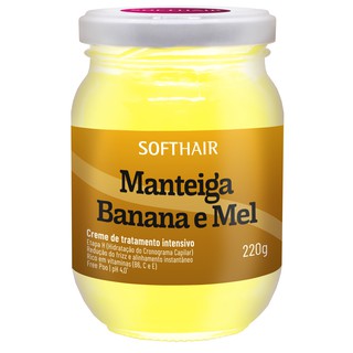 Manteiga Banana e Mel 220g Softhair