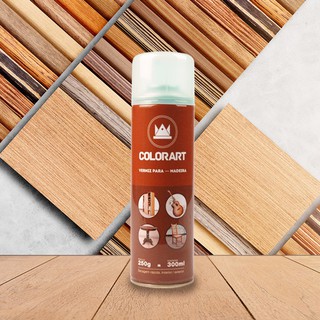 01 lata spray verniz para madeira COLORART acabamento Natural Brilhante 300 ml (2)