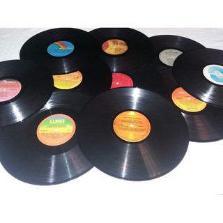 Lote com 10 Discos de Vinil LP Grande 12” Polegadas Artesanato Decoração Festas Aniversário