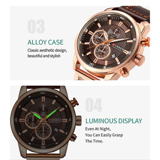 Curren Moda Data Quartz Homens Relógios Top Marca De Luxo Masculino Relógio Cronógrafo Esporte Mens Relógio De Pulso 8291 (4)