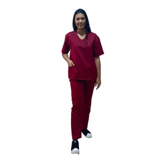 Conjunto Pijama Cirúrgico Scrub - Feminino Original Rose Carcelin! Ideal para médicos, enfermeiros, veterinários! BORDADO GRÁTIS