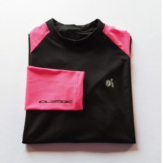 Camisa UV 50+ ML Térmica Feminina - Preto com Rosa