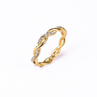 Anéis De Cincin Para Mulheres Prata/Ouro/Rose Gold Cor Jóias De Moda Anel Torcido (6)