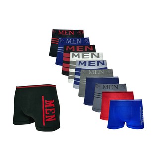 Kit 3 cuecas boxer Box Sem costura microfibra adulto e juvenil (3)