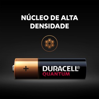 2 Pilha AA Duracell Quantum Alcalina Longa Duração Original (6)