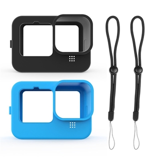 Kiss For GoPro- Hero 9 Black Case Silicone Camera Body Cover +Protective Silicone Lens Cap for go pro 9 Action Camera Accessories (3)