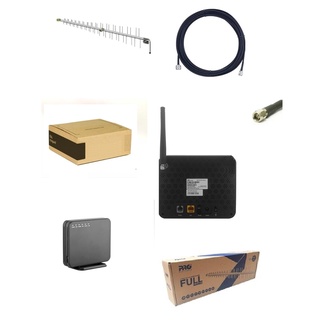 Kit Rural Internet / Telefone Roteador Wifi zte 3g 3g+ c/ Antena Proeletronic 15 dbi e Cabo de 15mt