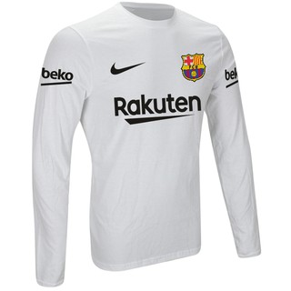 camiseta barcelona time europeu manga longa ,personalizada com seu e numero estampada.