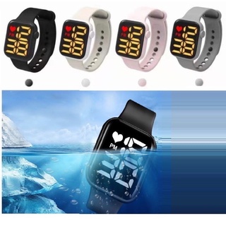 Waterproof Sports Silicone LED Digital Watch Unisex Relo touch watches