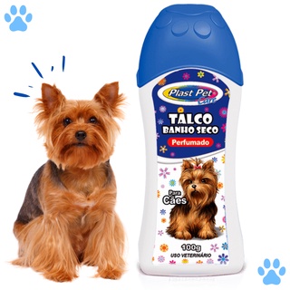 Talco para Cachorro Banho a Seco Cães Plast Pet Care - Machos - 100g (1)