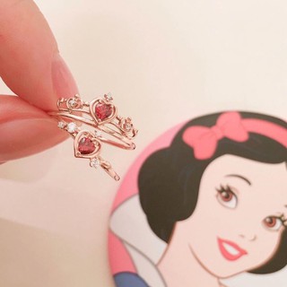 Hot New Disney Princesa Anéis Tamanho Ajustável Branca De Neve Cinderela Anéis Com (5)