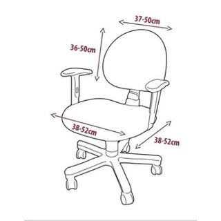 Capa Para Cadeira de Escritório Giratória Universal - Assento e Encosto (9)