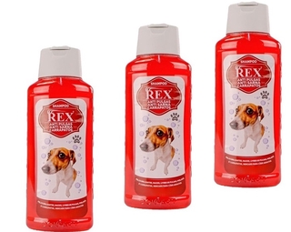 Shampoo Anti Pulgas Carrapato Cachorro Dog Caes 500ml cada Banho Pet - Combo Kit Com 3 Unidades (2)