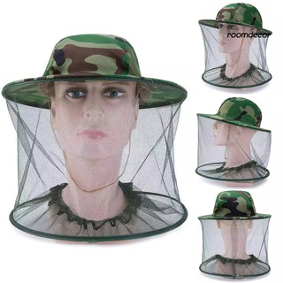Rm_Touca / Chapéu De Caça De Pesca / Rede De Proteção Facial À Prova De Abelha / Mosquito De Malha Camo