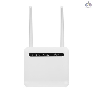 Gr 4G LTE Wireless Router 300Mbps High Power Industrial-grade CPE Router with SIM Card Slot External Antennas EU Version