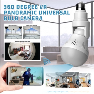Lâmpada Com Claro De Câmera 360o Panorâmica Com Wifi 1080p Hd / Segurança / Ip / Fisheye bigbar