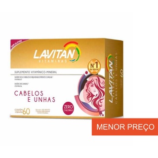 Lavitan Hair Cabelos e Unhas 60 Caps Vitamina Cimed Original