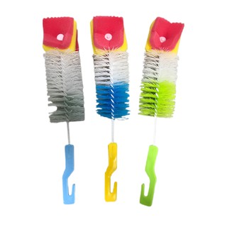Escova com Esponja cabo 28cm - ESC-05-2 - para lavar mamadeira ,copos , taças e garrafas nas partes internas (1)
