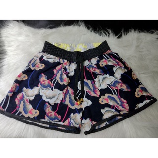 shorts feminino de viscose floridos
