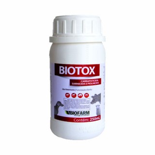 Biotox Carrapaticida Sarnicida Pulgicida para cães cachorro gato pet bovino 250 ml O melhor do mercado