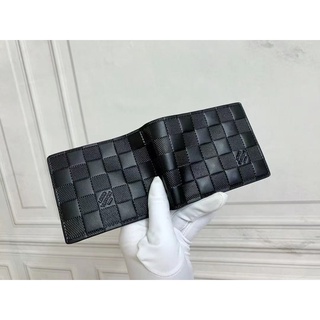 Louis Vuitton Carteira Masculina Xadrez Preta (Com Caixa) (7)
