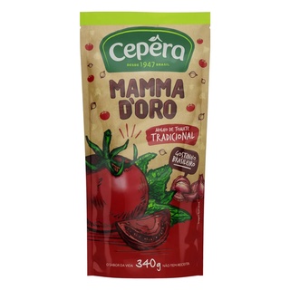 Molho De Tomate Tradicional Mamma D'oro Sem Glúten 340g