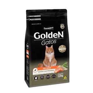Golden Salmão Gatos Adultos Castrados 1 KG Granel