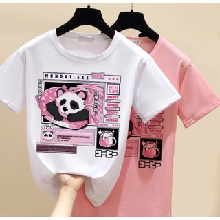 Camiseta T-Shirt Kawaii Panda - Harajuku Aesthetic - UNISSEX