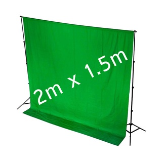 Tecido Chroma Key Fundo infinito Verde Infinito Gravação 2m X 1,50m para edição de foto e videos . (1)