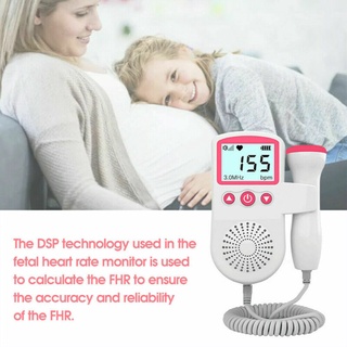 Fetal Doppler Detector Baby Heart Rate Prenatal Monitor Ultrasound Fetal Heart Rate Monitor (6)