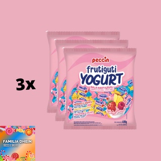 KIT 03 PCTS Bala Mastigável Frutiguti Yogurt 400g CADA PECCIN (1)