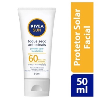 Protetor Solar Facial Nivea Sun Toque Seco Antissinais FPS60 50ml (1)