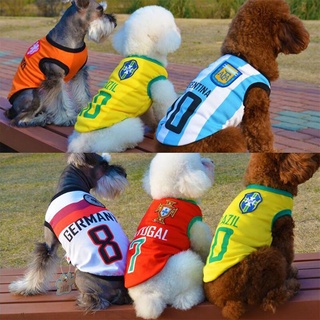 Camiseta De Futebol Para Animais De Estimação Cachorro E Gato (5)