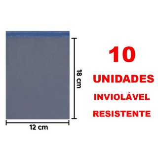 10 envelopes 12x18 cm Plástico de segurança, Embalagem Correio (1)