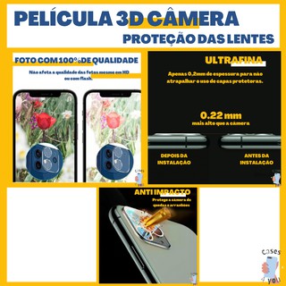 Kit Samsung Galaxy Capa Anti Impacto Película Frontal 3D Película Câmera 3D Protetora da Lente S10 Lite S20 FE S21 S21 Plus S21 Ultra (4)