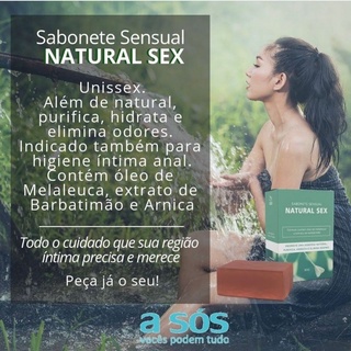 SABONETE ÍNTIMO EM BARRA NATURAL SEX 90G