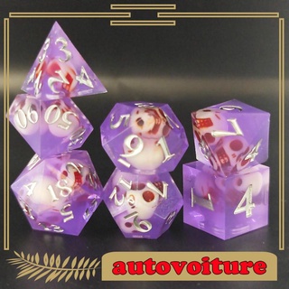 7x Polyhedral Dices D4-D20 Die, for Table Game Party Favors Gifts (1)