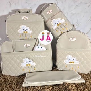 Kit de bolsa de maternidade male 5 peças luxo com material térmico e impermeável (4)