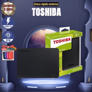 【Envio Grátis】Toshiba HD Externo Portátil USB 3.0 2TB Canvio - Preto