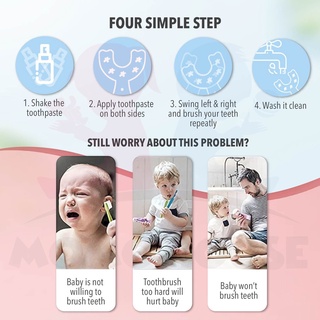 360 Graus Escova De Dente Infantil Bebês De 2 A 12 Anos (9)