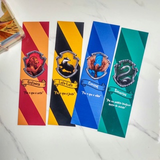 marcador de páginas Harry Potter 18 cm x 5 cm, couchê 300g, frente e verso