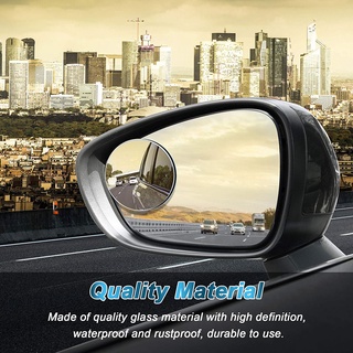 1 Espelhos para Retrovisor Convexo Auxiliar Carro e Moto carro projetando-se da zona cega auxiliar do motor externo de 5 cm de centro universal alvo (9)