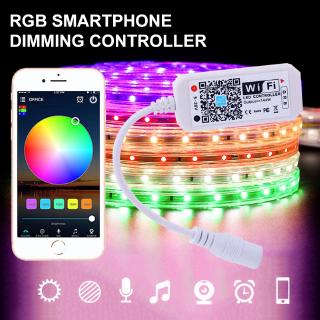 Controlador Inteligente Wi-Fi RGB de Faixa LED / Mudança de Cor / Controle Remoto sem Fio Compatível com Comando de Voz (4)