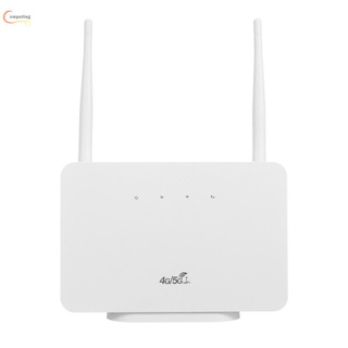 Yin 4G Wireless Router LTE CPE Router 300Mbps Wireless Router with 2 High-gain External Antennas SIM Card Slot European Versi
