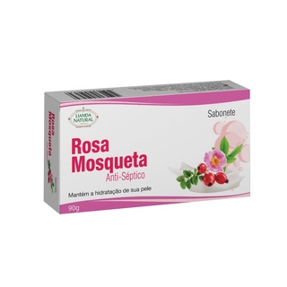 Sabonete antisséptico em barra Rosa Mosqueta - 90gr - estrias e quelóides (1)