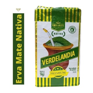 Erva Mate Para Chimarrão Verdelândia Premium 1 KG - Embalagem a Vácuo - Erva Chimarrão Premium